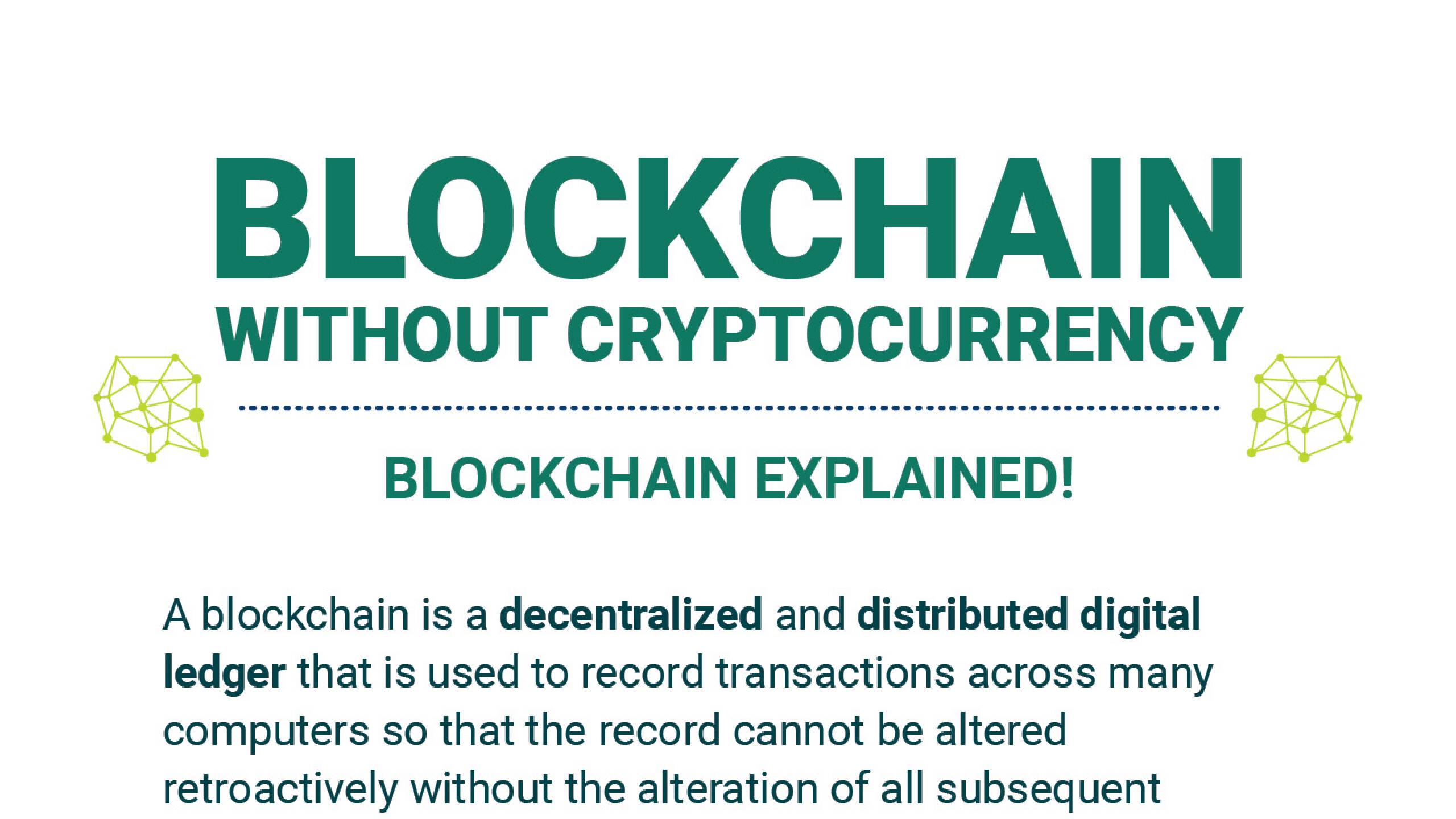 [Infographic] Blockchain without cryptocurrency